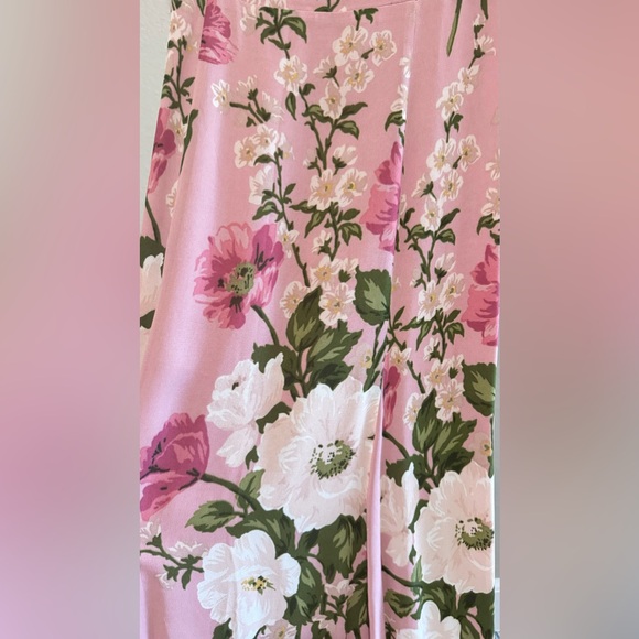 Reformation Nadira Dress in rose pink floral,, brand new, never worn. - Picture 8 of 10